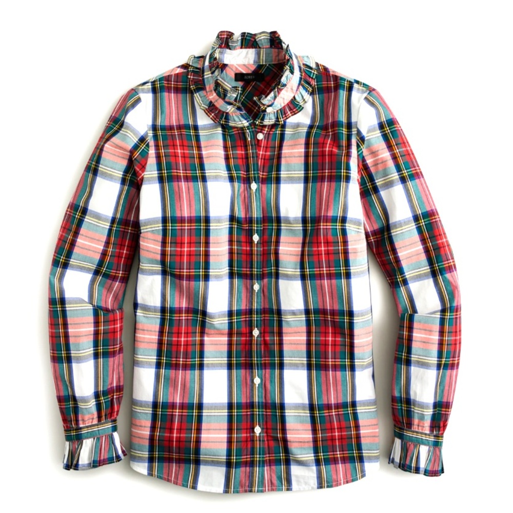 J. Crew Ruffleneck Classic-Fit Shirt
